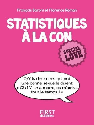 cover image of Petit Livre de--Statistiques à la con, spécial love